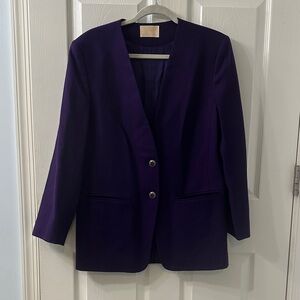 Pendleton Vintage Deep Purple Women's Blazer with elegant button details.